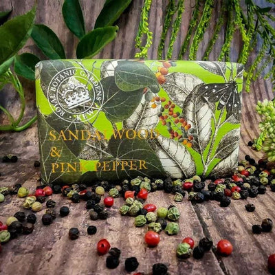 Kew Gardens Sandalwood & Pink Pepper 240g Soap Bar from our Luxury Bar Soap collection by The English Soap Company
