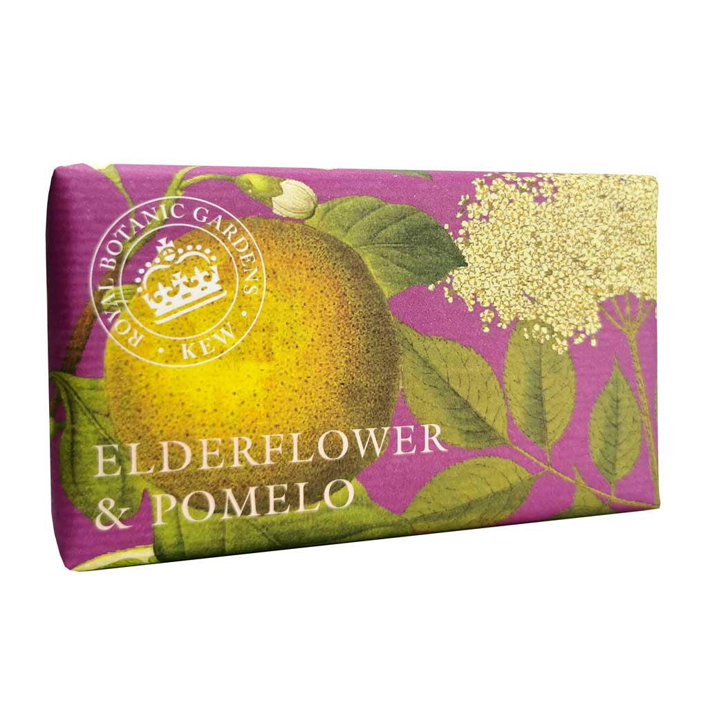 Kew Gardens Soap Bar Elderflower & Pomelo from our Luxury Bar Soap collection by The English Soap Company