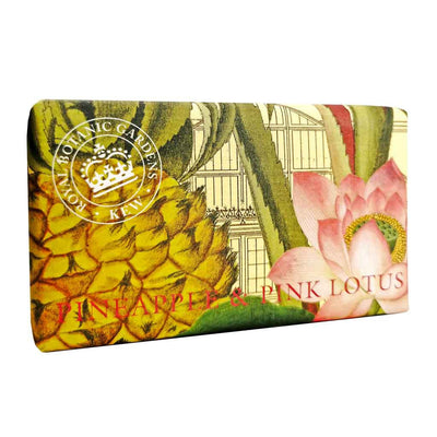 Kew Gardens Soap Bar Pineapple & Pink Lotus from our Luxury Bar Soap collection by The English Soap Company