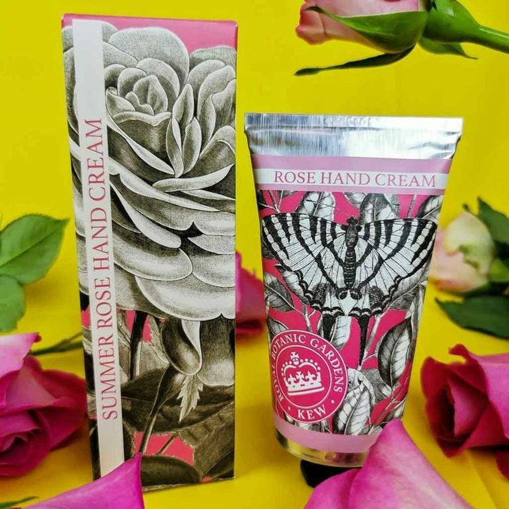 Kew Gardens Summer Rose Hand Cream 75ml from our Hand Cream collection by The English Soap Company