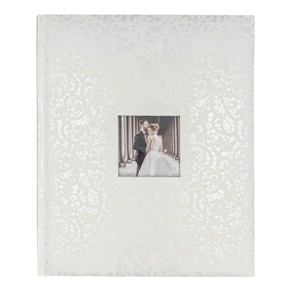Lace Wedding Drymount Photo Album 280x305mm - 80 White Pages from our Photo Albums collection by Profile Products Australia