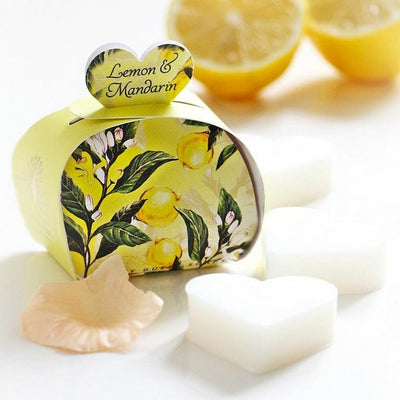 Lemon and Mandarin Guest Soaps (3 x 20g) from our Luxury Bar Soap collection by The English Soap Company