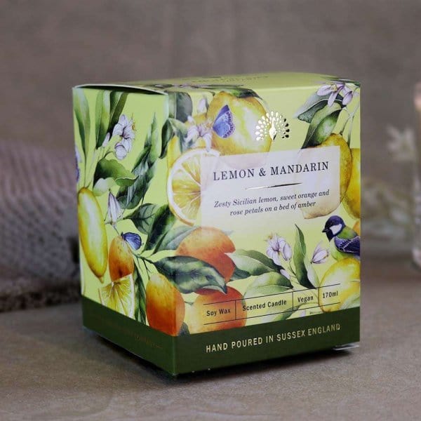 Lemon and Mandarin Scented Candle from our Candles collection by The English Soap Company