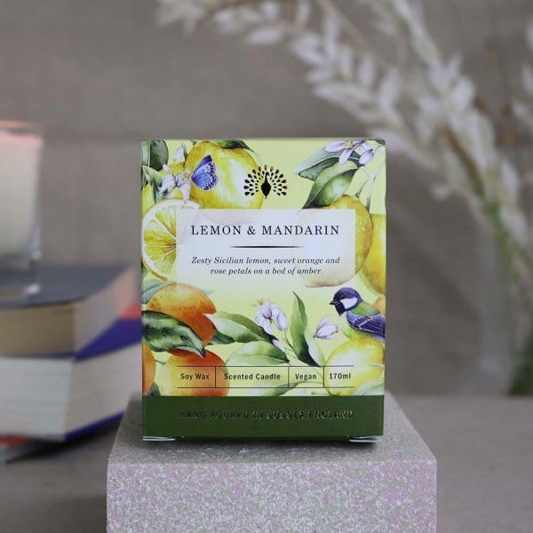 Lemon and Mandarin Scented Candle from our Candles collection by The English Soap Company