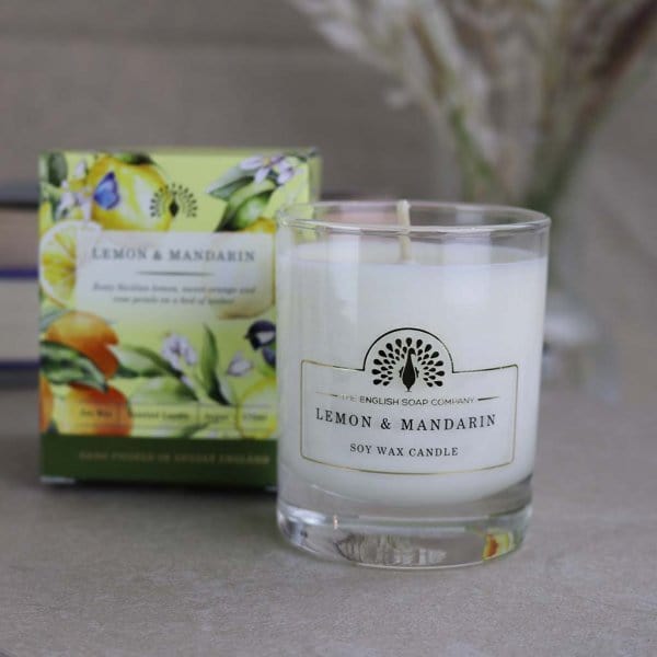 Lemon and Mandarin Scented Candle from our Candles collection by The English Soap Company