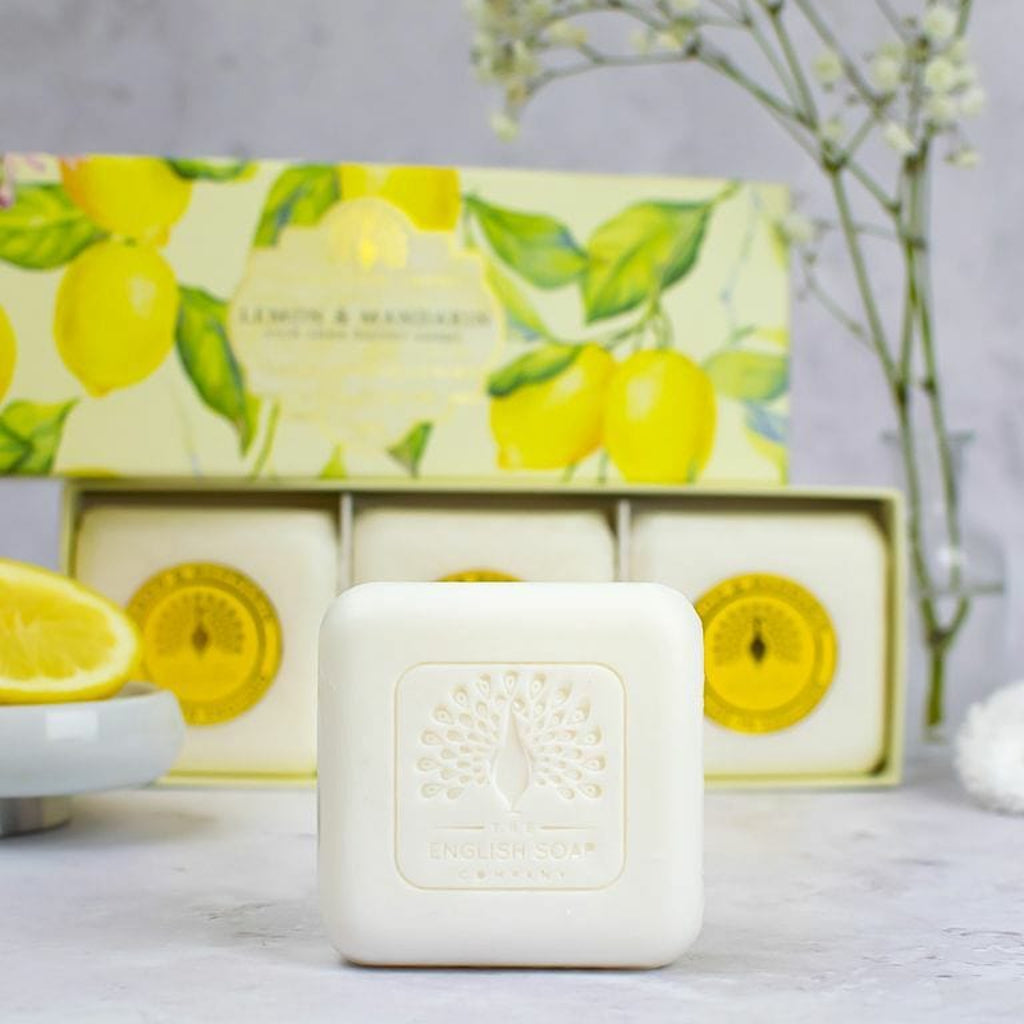 Lemon & Mandarin Soap 3x100g from our Luxury Bar Soap collection by The English Soap Company