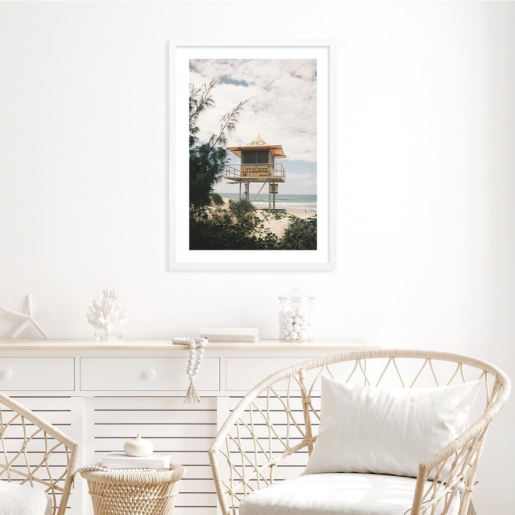 Lifeguard Tower 2 Wall Art Print from our Australian Made Framed Wall Art, Prints & Posters collection by Profile Products Australia