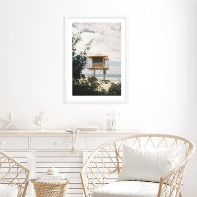 Lifeguard Tower 2 Wall Art Print from our Australian Made Framed Wall Art, Prints & Posters collection by Profile Products Australia