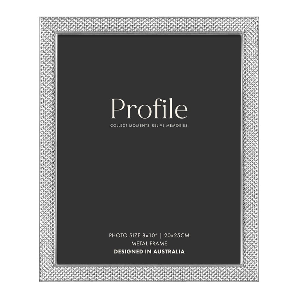 Matrix Silver Metal Photo Frame 8x10in (20x25cm) from our Metal Photo Frames collection by Profile Products Australia