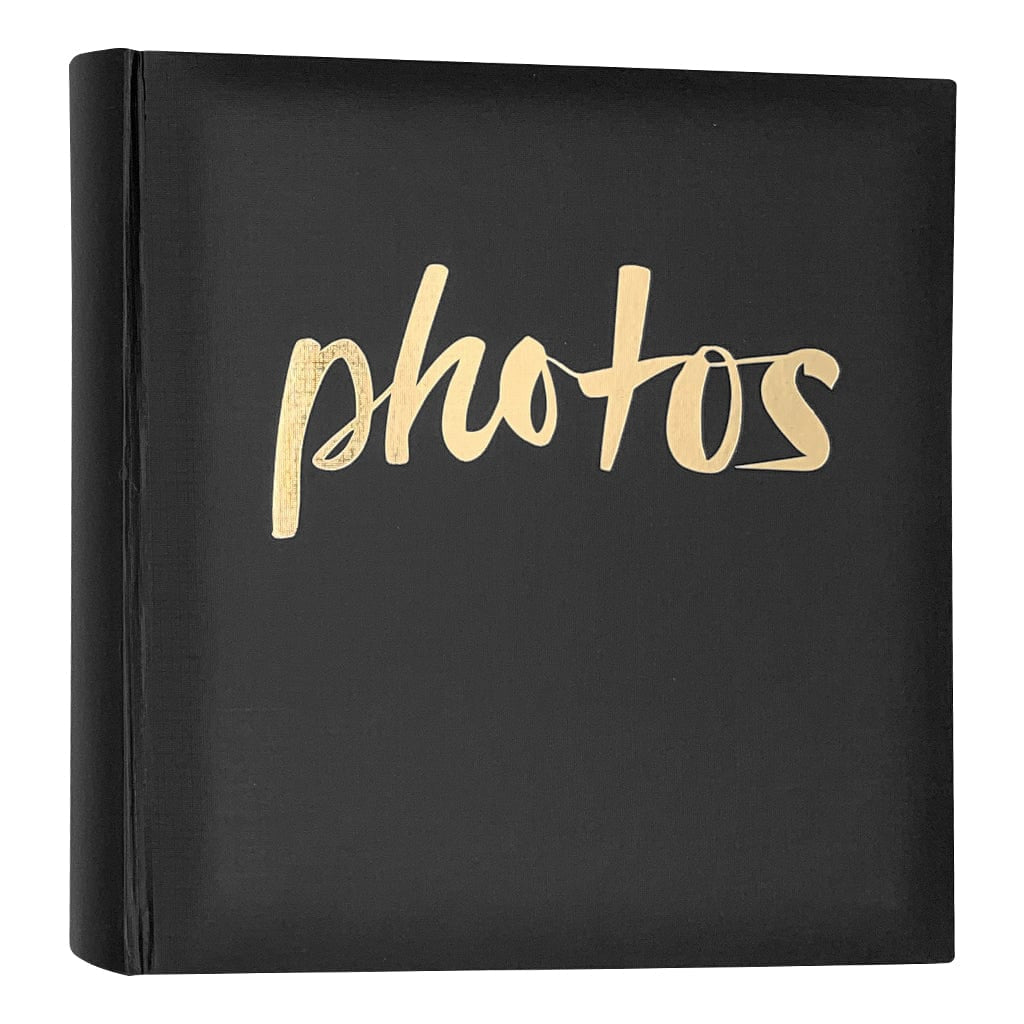 Moda Black "Photos" Slip-In Photo Album 4x6in - 200 Photos from our Photo Albums collection by Profile Products Australia