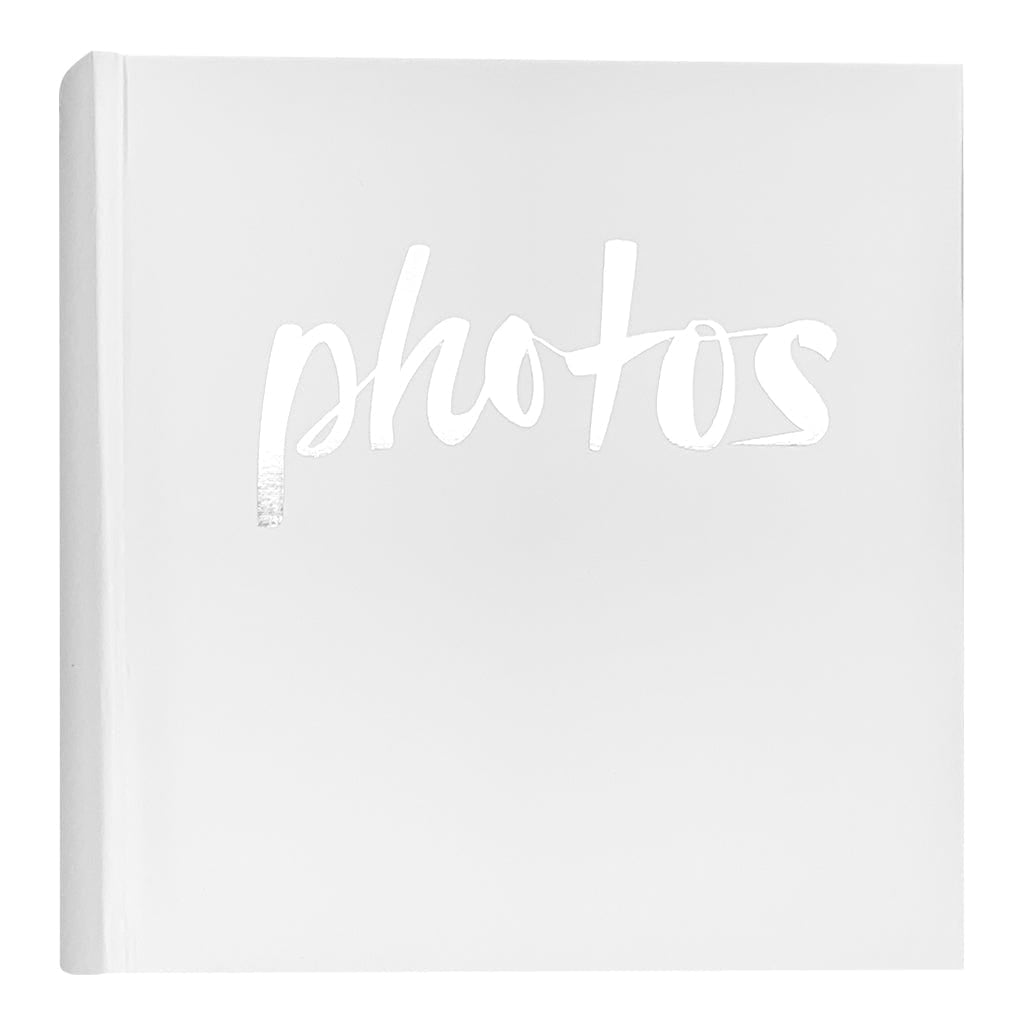 Moda White "Photos" Slip-In Photo Album 4x6in - 200 Photos from our Photo Albums collection by Profile Products Australia