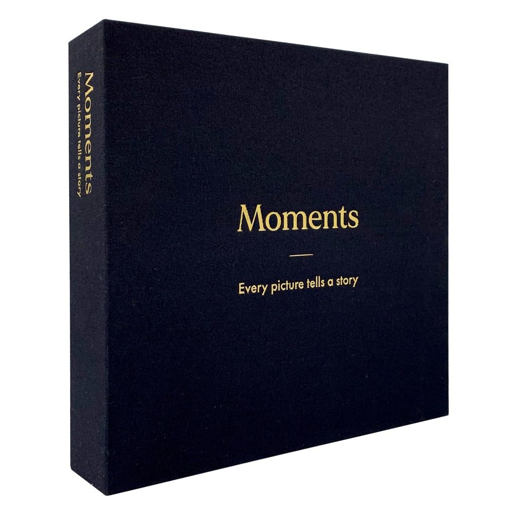 Moments Black Slip-In Display Photo Album from our Photo Albums collection by Profile Products Australia