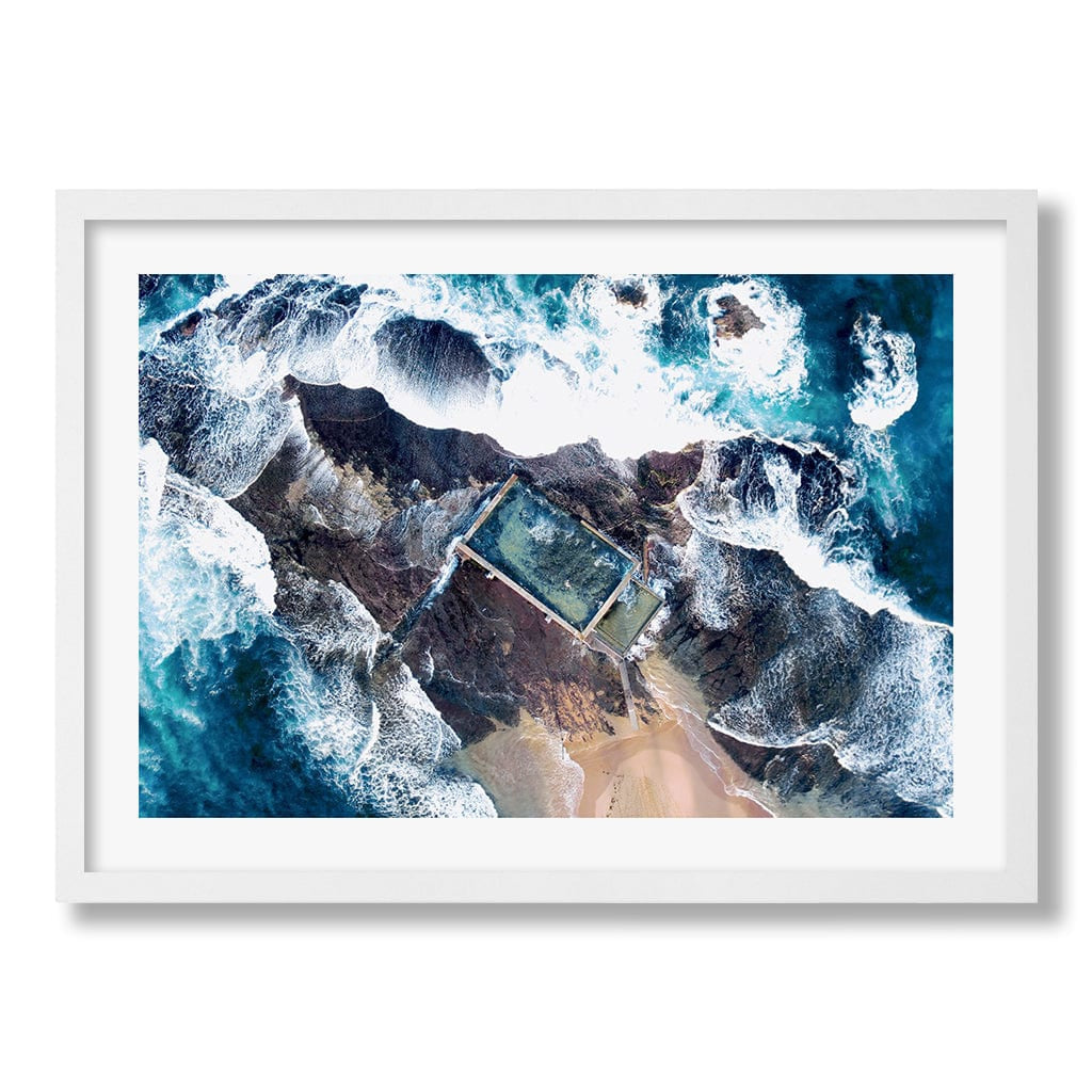 Mona Vale Ocean Pool Wall Art Print from our Australian Made Framed Wall Art, Prints & Posters collection by Profile Products Australia
