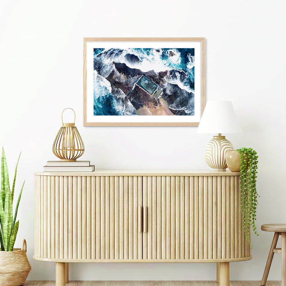 Mona Vale Ocean Pool Wall Art Print from our Australian Made Framed Wall Art, Prints & Posters collection by Profile Products Australia