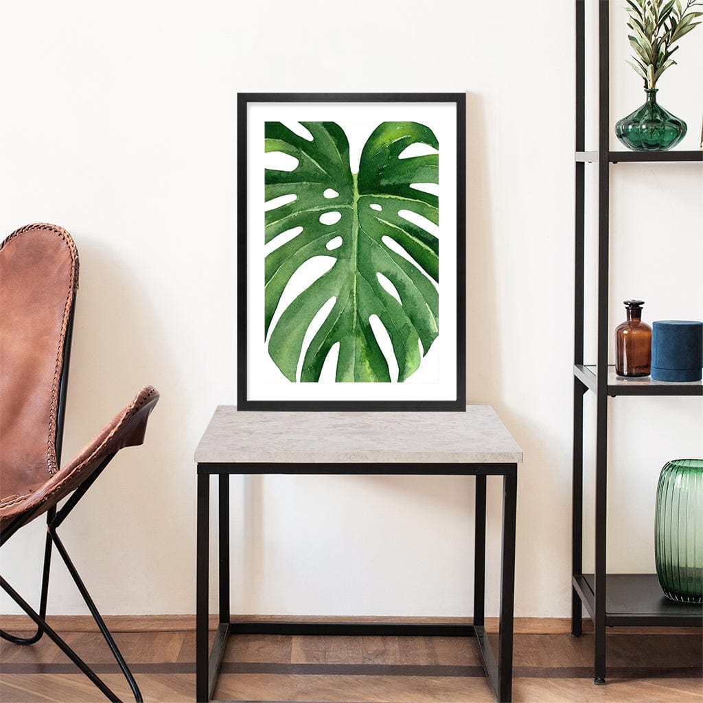 Monstera Leaf Wall Art Print from our Australian Made Framed Wall Art, Prints & Posters collection by Profile Products Australia