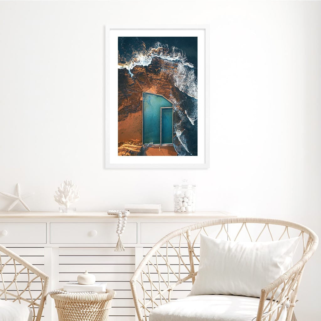 Narrabeen Ocean Pool Wall Art Print from our Australian Made Framed Wall Art, Prints & Posters collection by Profile Products Australia