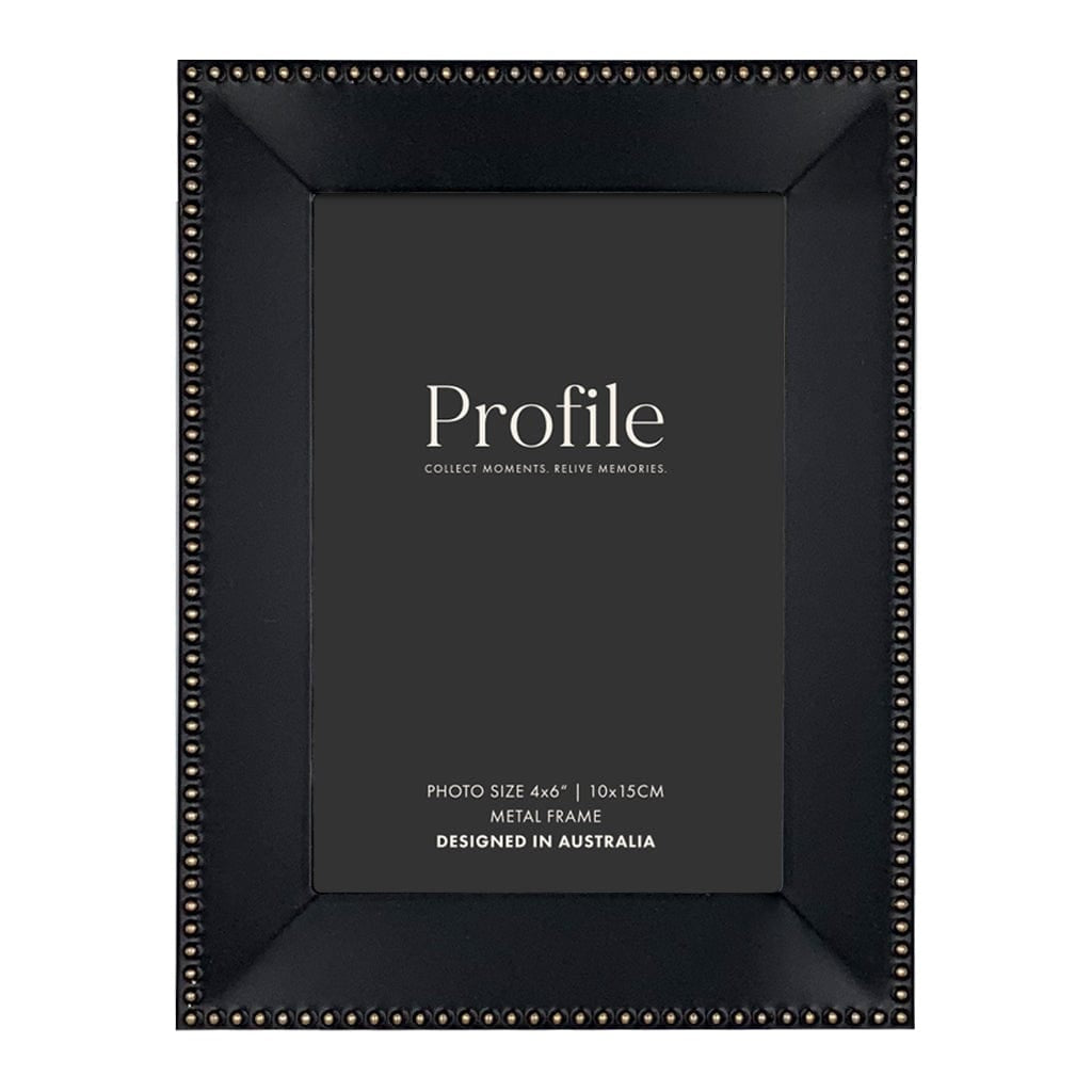 Noble Black Rose Gold Metal Photo Frame 4x6in (10x15cm) from our Metal Photo Frames collection by Profile Products Australia