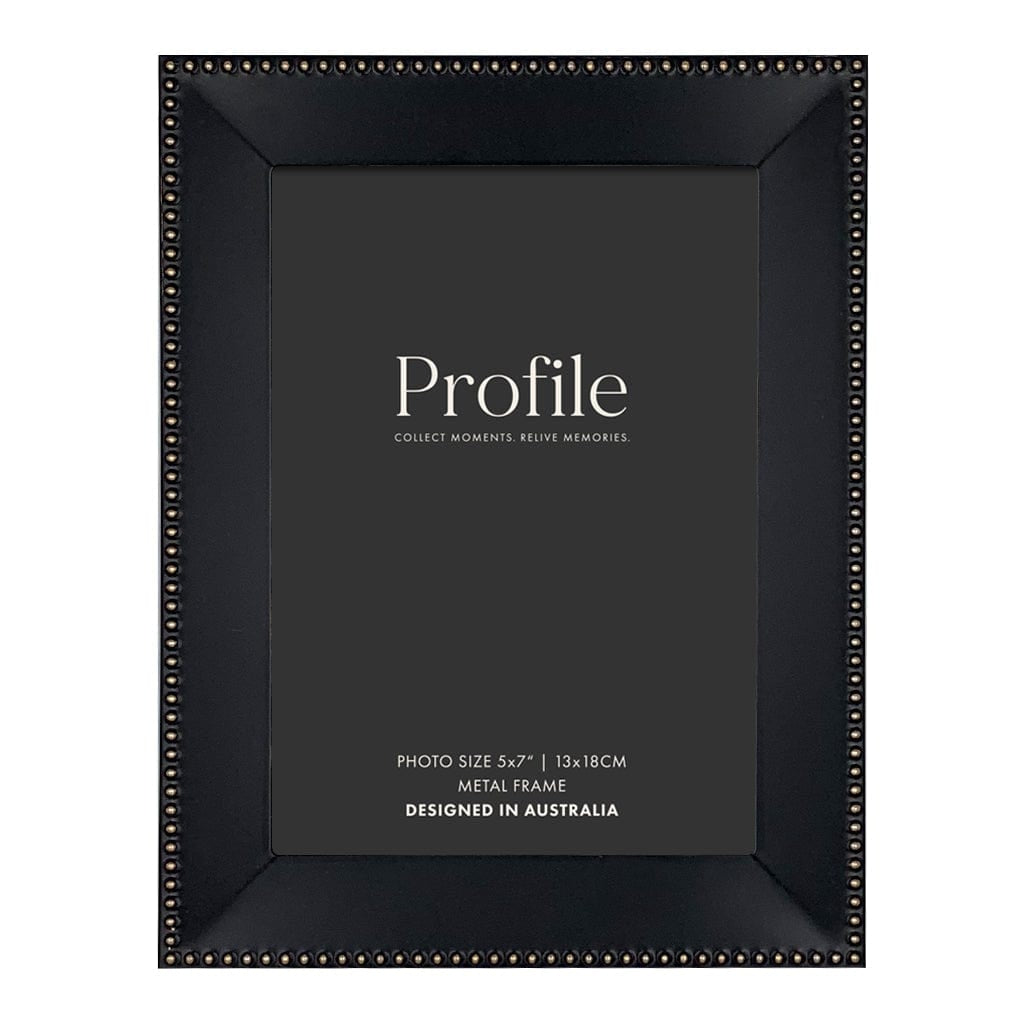 Noble Black Rose Gold Metal Photo Frame 5x7in (13x18cm) from our Metal Photo Frames collection by Profile Products Australia
