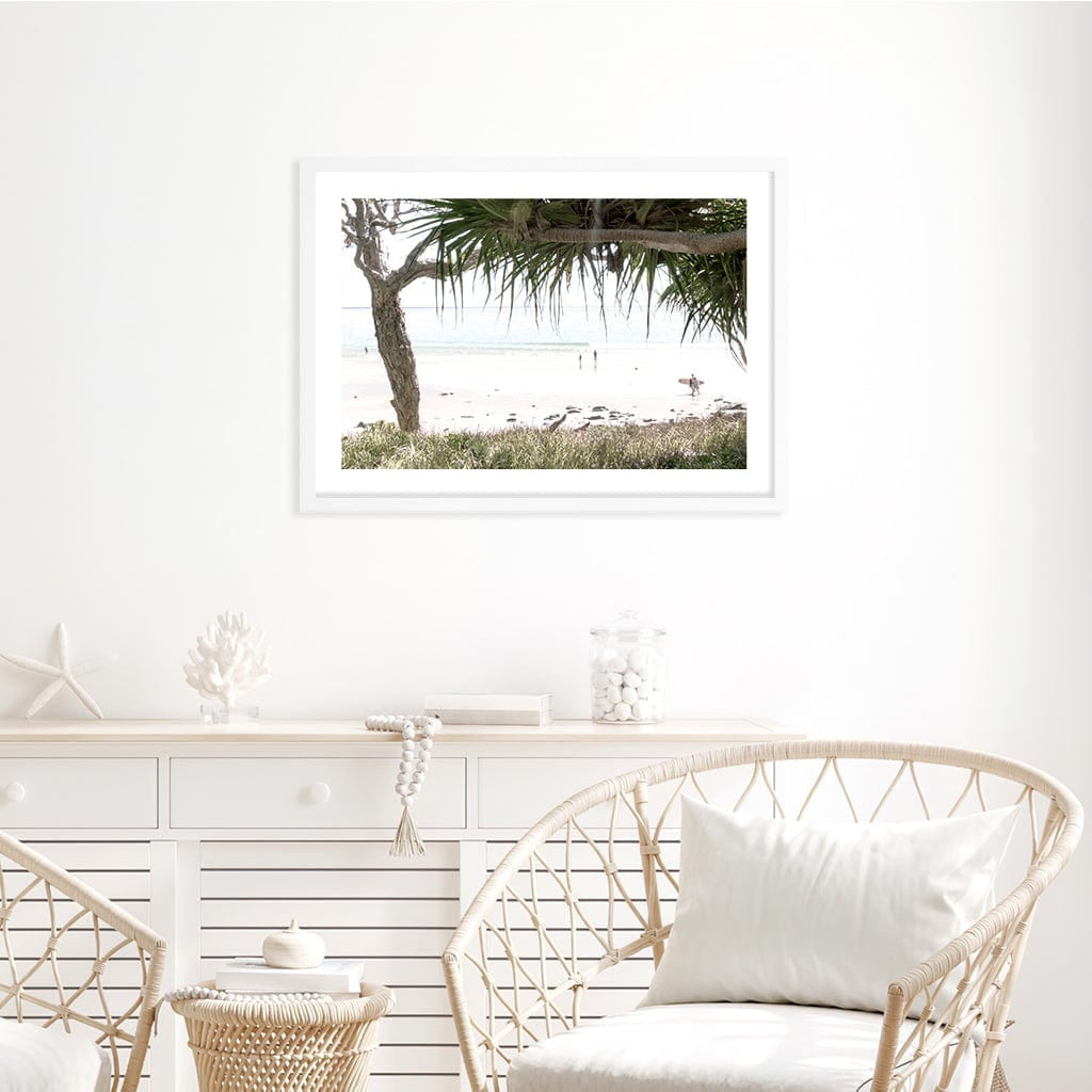 Noosa Under Palms Wall Art Print from our Australian Made Framed Wall Art, Prints & Posters collection by Profile Products Australia