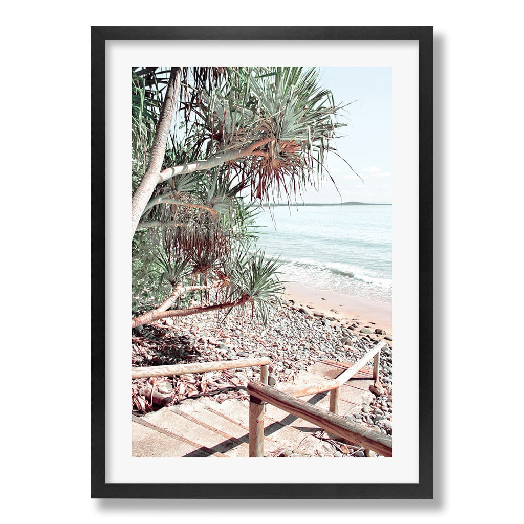 Noosaville Beach Stairs Wall Art Print from our Australian Made Framed Wall Art, Prints & Posters collection by Profile Products Australia