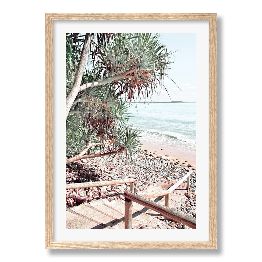 Noosaville Beach Stairs Wall Art Print from our Australian Made Framed Wall Art, Prints & Posters collection by Profile Products Australia