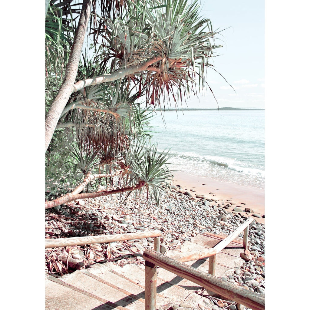 Noosaville Beach Stairs Wall Art Print from our Australian Made Framed Wall Art, Prints & Posters collection by Profile Products Australia