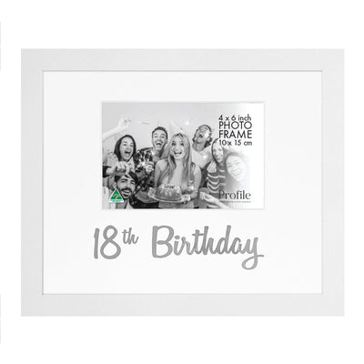 Occasion Photo Frame "18th Birthday" from our Australian Made Gift Occasion Picture Frames collection by Profile Products Australia