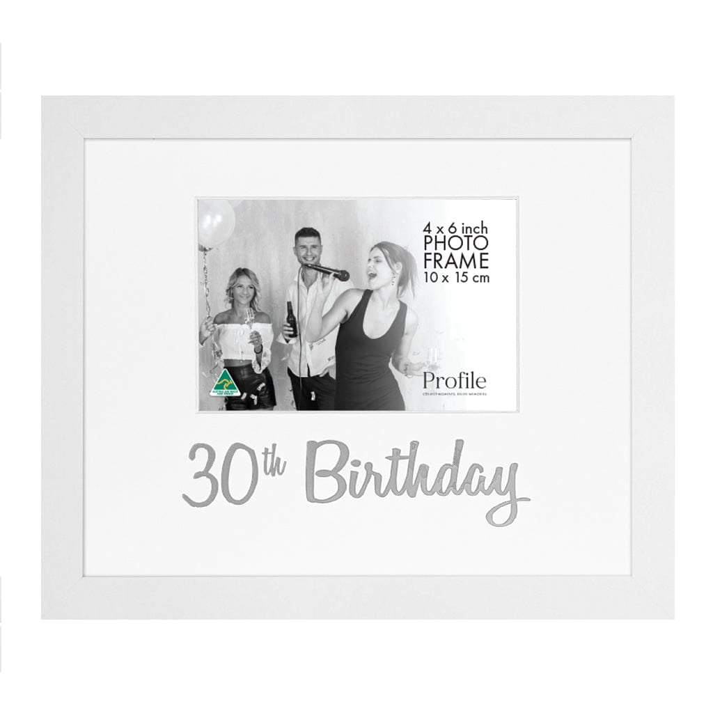 Occasion Photo Frame "30th Birthday" from our Australian Made Gift Occasion Picture Frames collection by Profile Products Australia