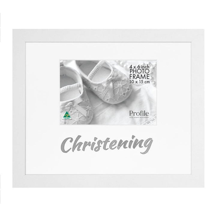 Occasion Photo Frame "Christening" from our Australian Made Gift Occasion Picture Frames collection by Profile Products Australia