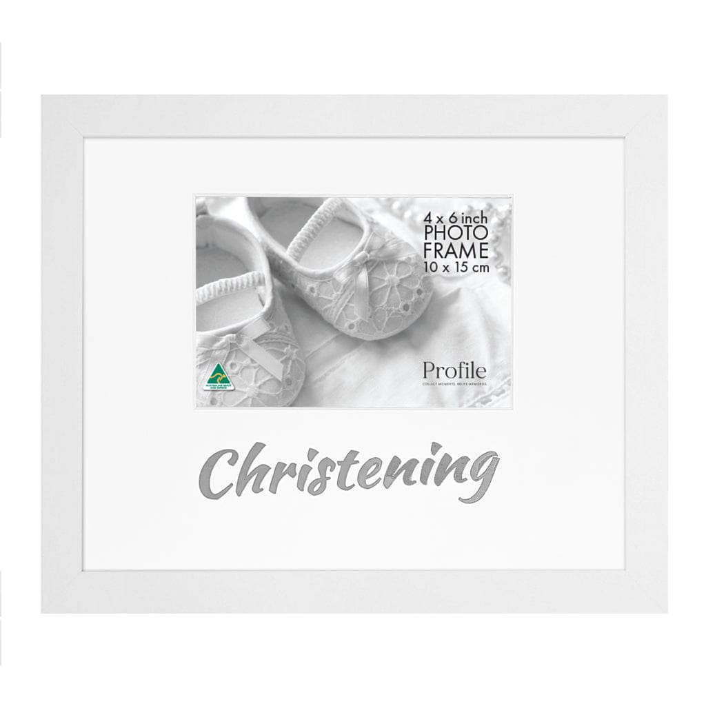 Occasion Photo Frame "Christening" from our Australian Made Gift Occasion Picture Frames collection by Profile Products Australia