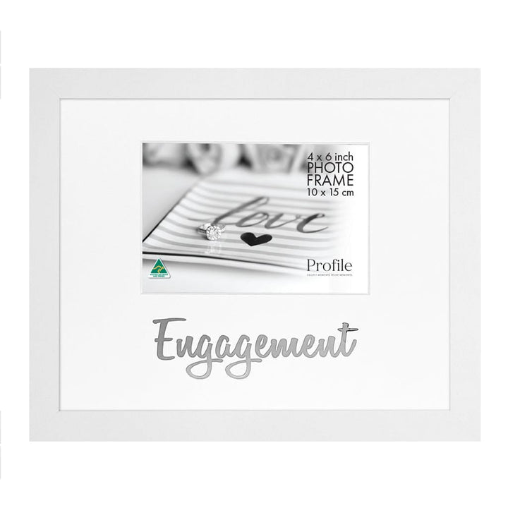 Occasion Photo Frame "Engagement" from our Australian Made Gift Occasion Picture Frames collection by Profile Products Australia