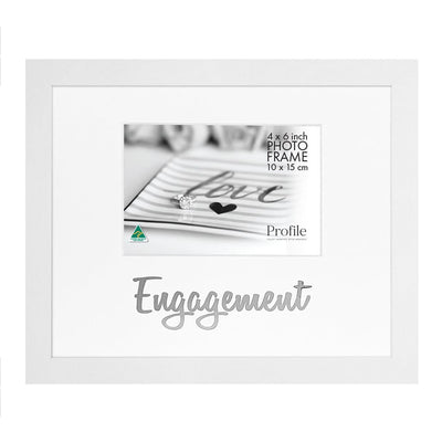 Occasion Photo Frame "Engagement" from our Australian Made Gift Occasion Picture Frames collection by Profile Products Australia