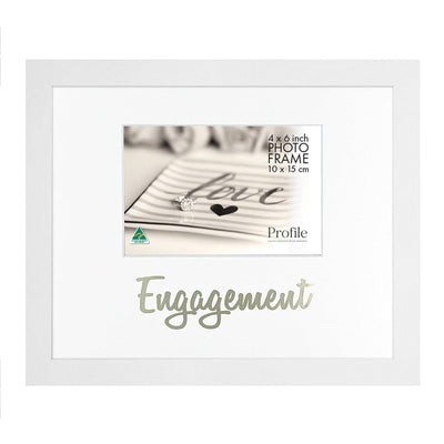 Occasion Photo Frame "Engagement" - Gold from our Australian Made Gift Occasion Picture Frames collection by Profile Products Australia