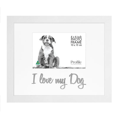 Occasion Photo Frame "I Love My Dog" from our Australian Made Gift Occasion Picture Frames collection by Profile Products Australia