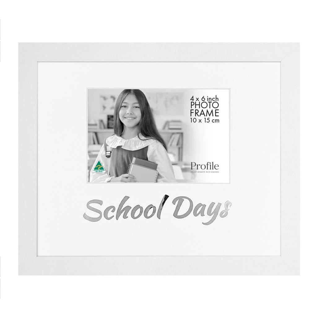 Occasion Photo Frame "School Days" from our Australian Made Gift Occasion Picture Frames collection by Profile Products Australia