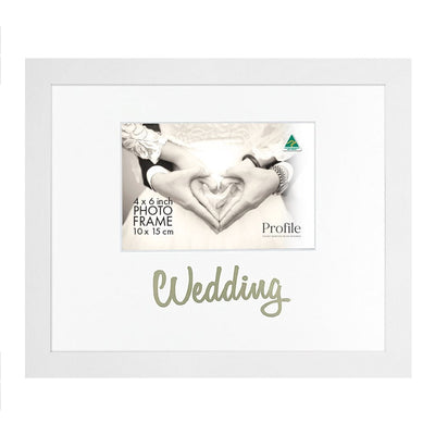 Occasion Photo Frame "Wedding" - Gold from our Australian Made Gift Occasion Picture Frames collection by Profile Products Australia