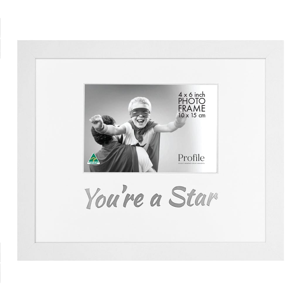 Occasion Photo Frame "You're A Star" from our Australian Made Gift Occasion Picture Frames collection by Profile Products Australia