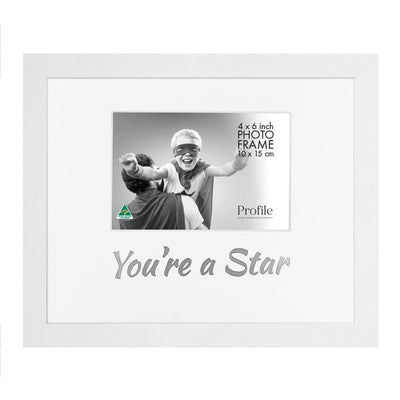 Occasion Photo Frame "You're A Star" from our Australian Made Gift Occasion Picture Frames collection by Profile Products Australia