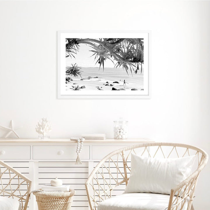 Ocean View B&W Wall Art Print from our Australian Made Framed Wall Art, Prints & Posters collection by Profile Products Australia