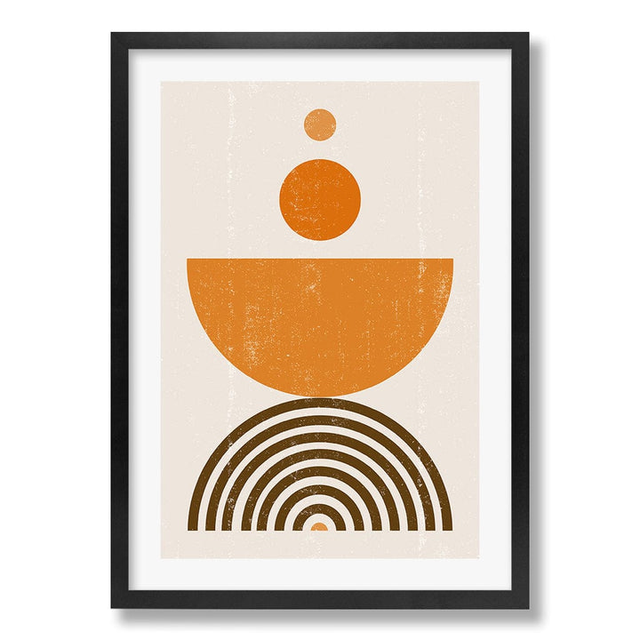 Orange Boho Sun Bowl Wall Art Print from our Australian Made Framed Wall Art, Prints & Posters collection by Profile Products Australia