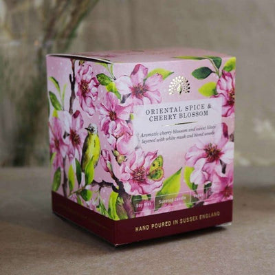 Oriental Spice and Cherry Blossom Scented Candle from our Candles collection by The English Soap Company