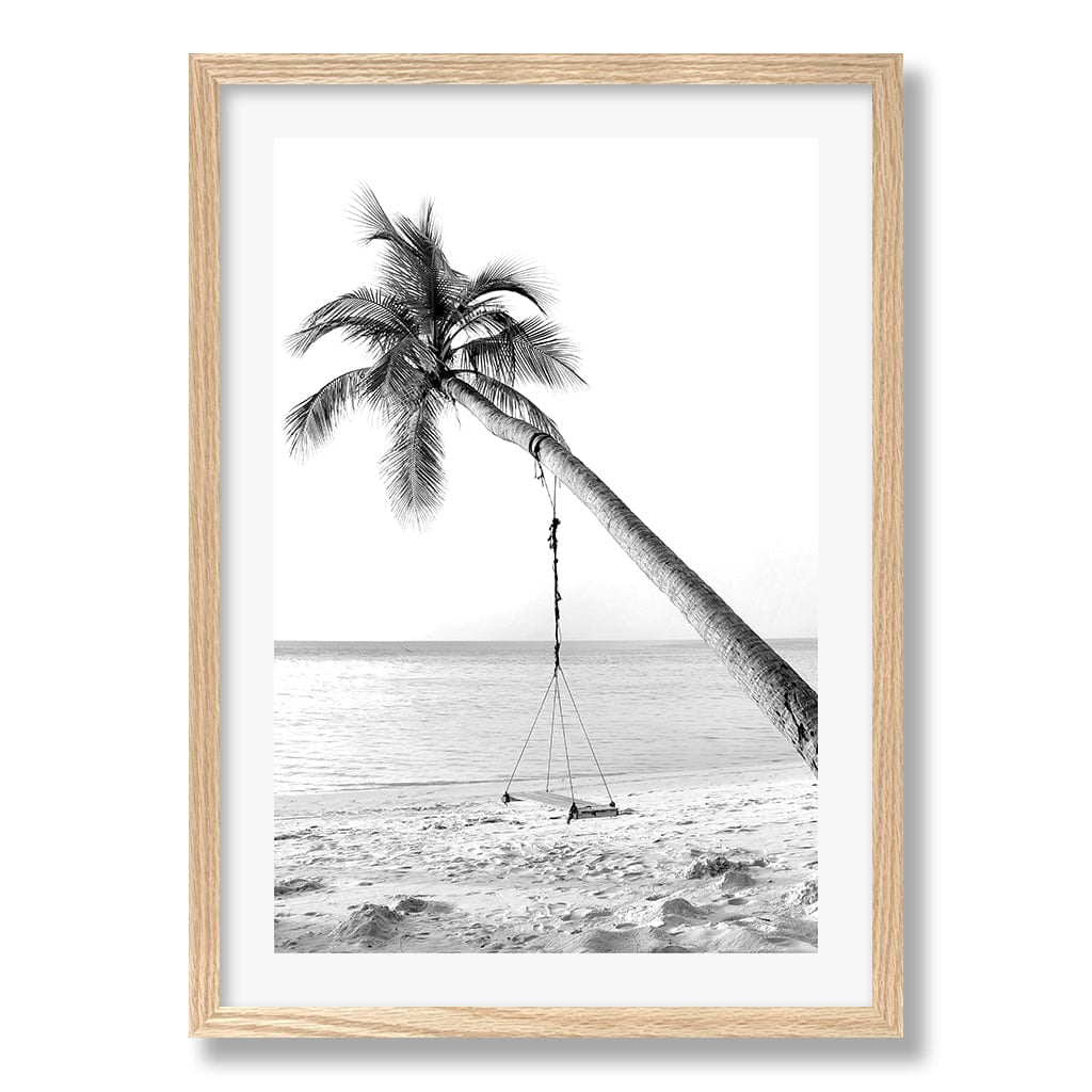 Palm Dream Swing B&W Wall Art Print from our Australian Made Framed Wall Art, Prints & Posters collection by Profile Products Australia