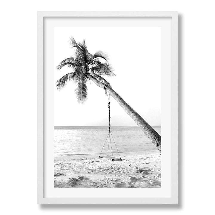 Palm Dream Swing B&W Wall Art Print from our Australian Made Framed Wall Art, Prints & Posters collection by Profile Products Australia