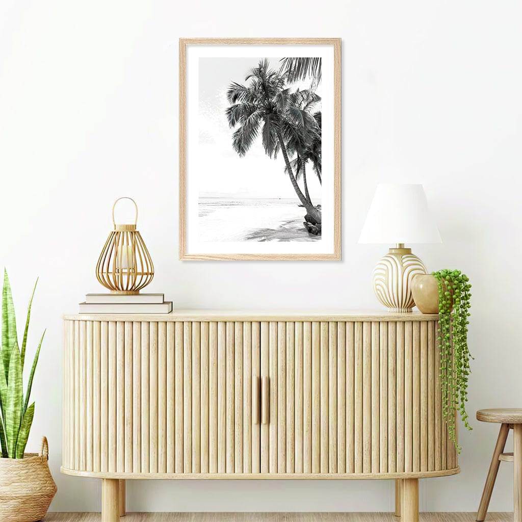 Palm Island Dreams B&W Wall Art Print from our Australian Made Framed Wall Art, Prints & Posters collection by Profile Products Australia