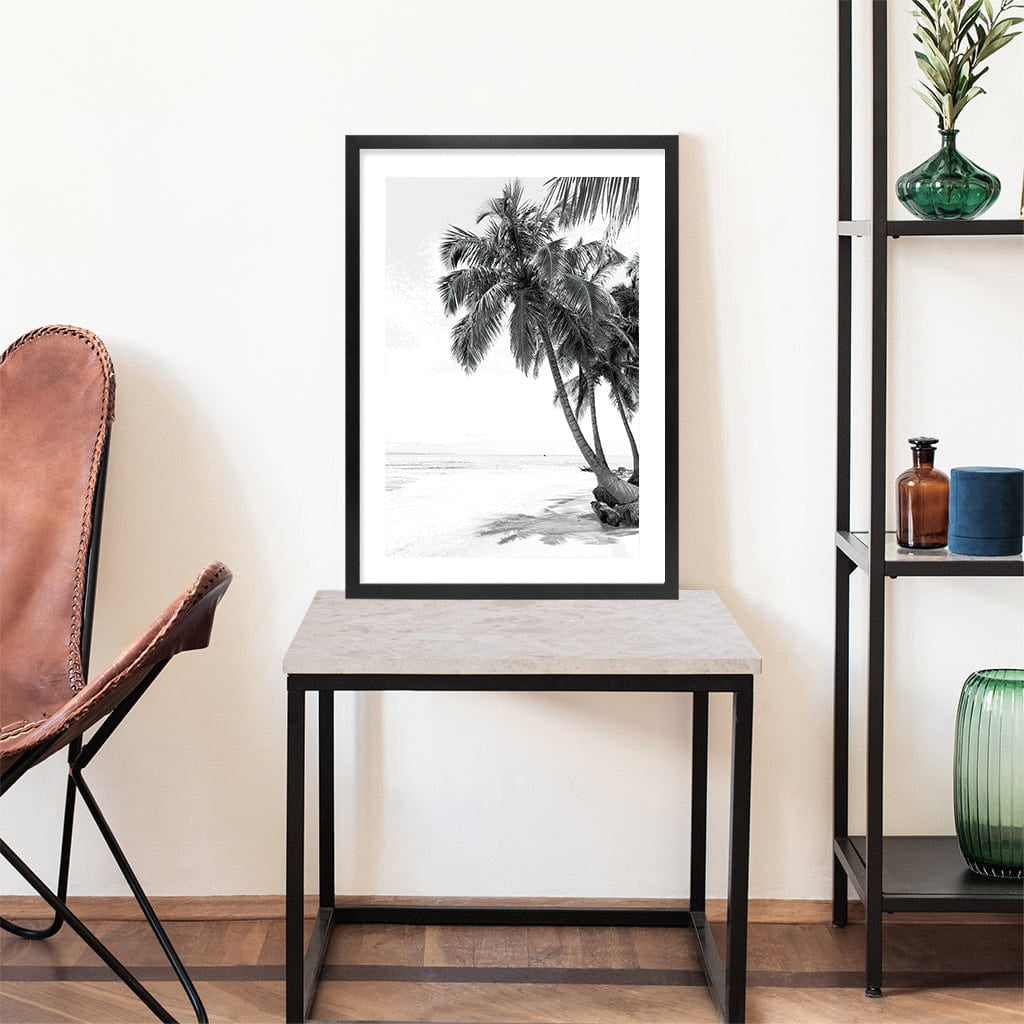 Palm Island Dreams B&W Wall Art Print from our Australian Made Framed Wall Art, Prints & Posters collection by Profile Products Australia