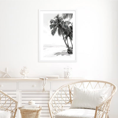 Palm Island Dreams B&W Wall Art Print from our Australian Made Framed Wall Art, Prints & Posters collection by Profile Products Australia