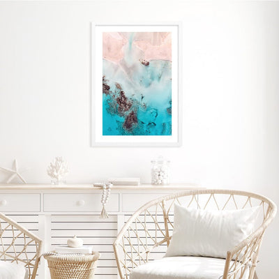 Pastel Pink Sands Wall Art Print from our Australian Made Framed Wall Art, Prints & Posters collection by Profile Products Australia