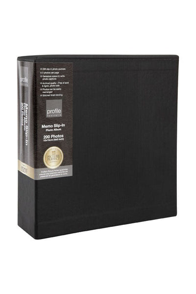 Regal Black Slip-in Photo Album from our Photo Albums collection by Profile Products Australia