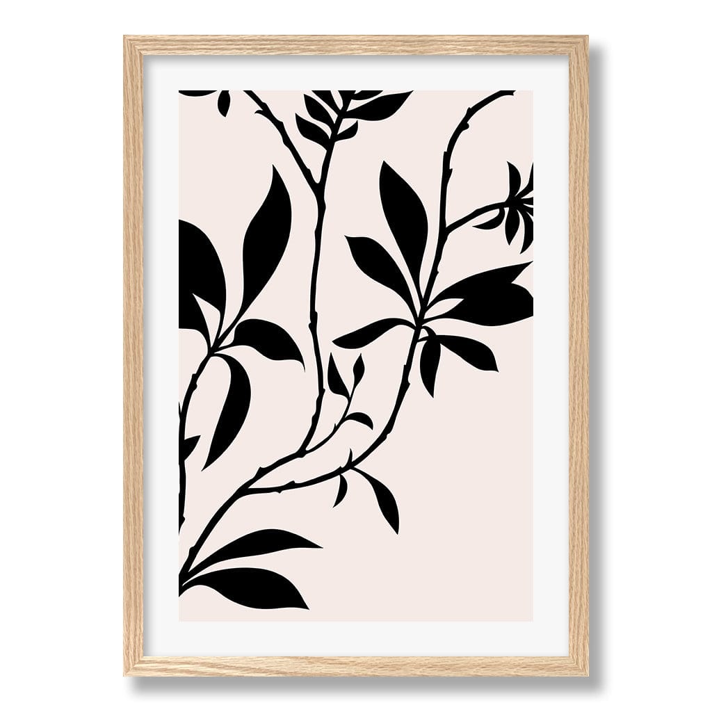 Silhouette Branch Leaves Day Wall Art Print from our Australian Made Framed Wall Art, Prints & Posters collection by Profile Products Australia