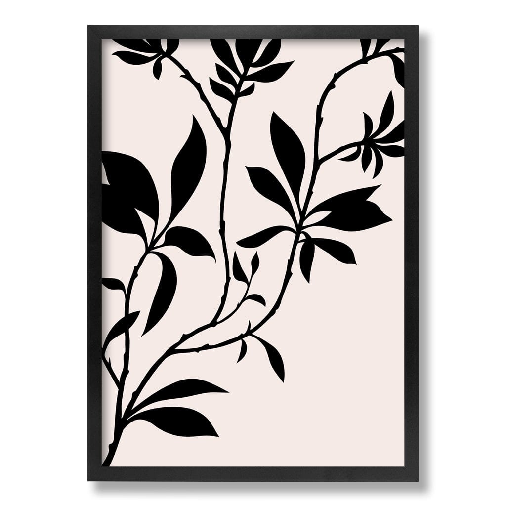 Silhouette Branch Leaves Day Wall Art Print from our Australian Made Framed Wall Art, Prints & Posters collection by Profile Products Australia